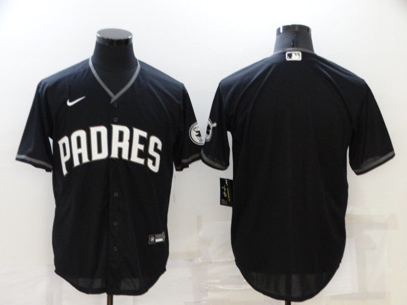 Men San Diego Padres Blank Black Game Nike 2022 MLB Jersey->detroit tigers->MLB Jersey